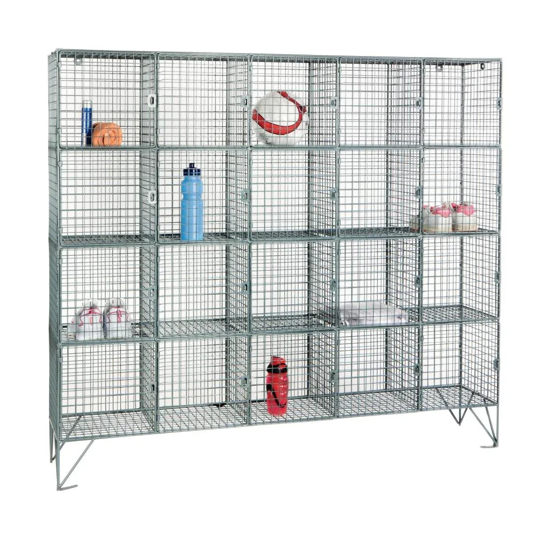 HR525 Twenty Compartment Mesh Locker 457mm Deep - JD Catering Equipment Solutions Ltd