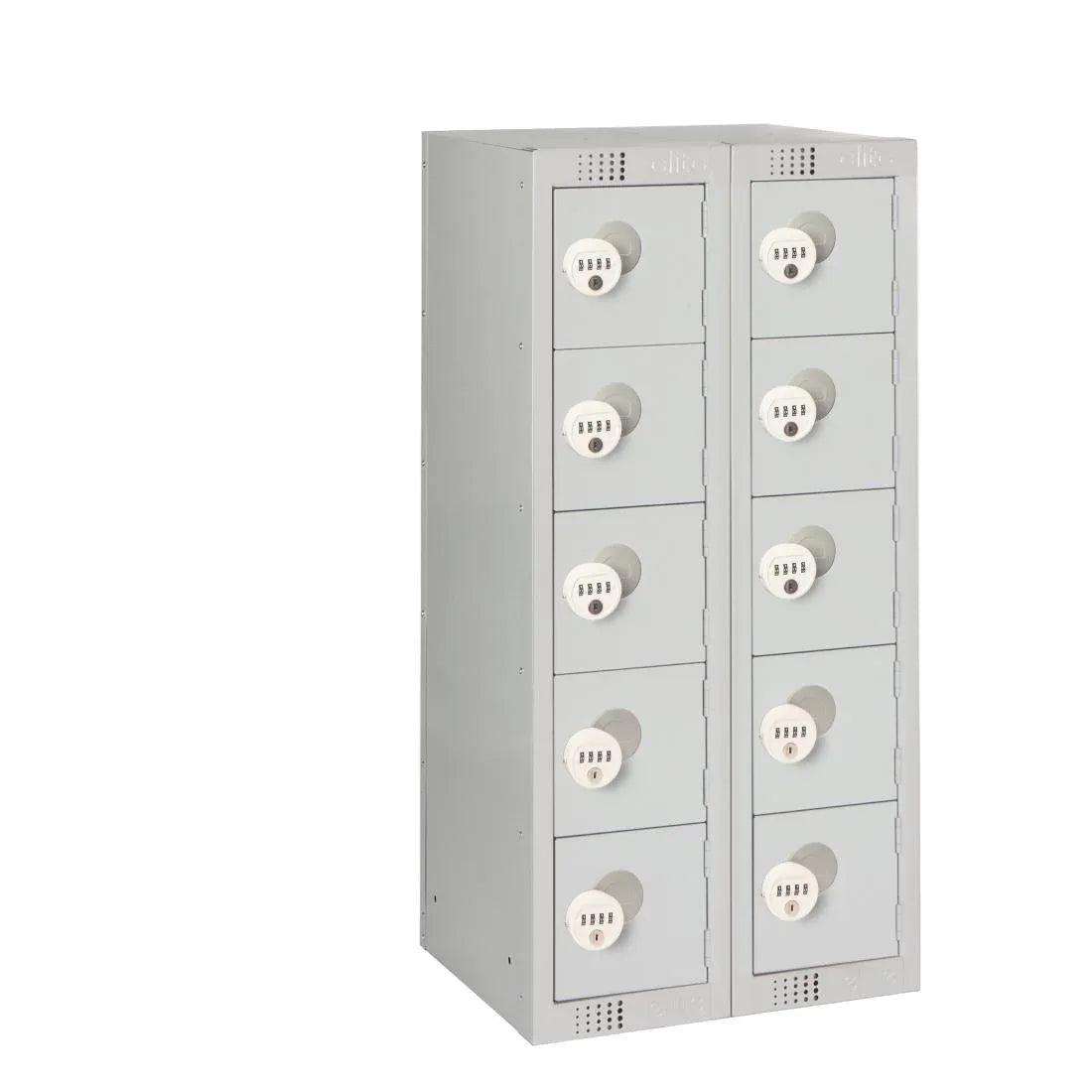 HR528 Ten Door Personal Effects Locker Grey Four-Digit Lock - JD Catering Equipment Solutions Ltd