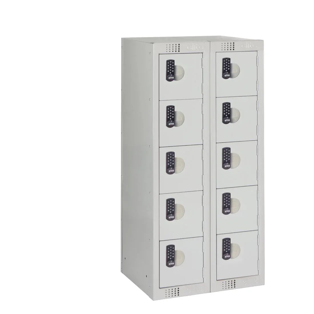 HR530 Ten Door Personal Effects Locker Grey Electronic Four-Digit Lock - JD Catering Equipment Solutions Ltd