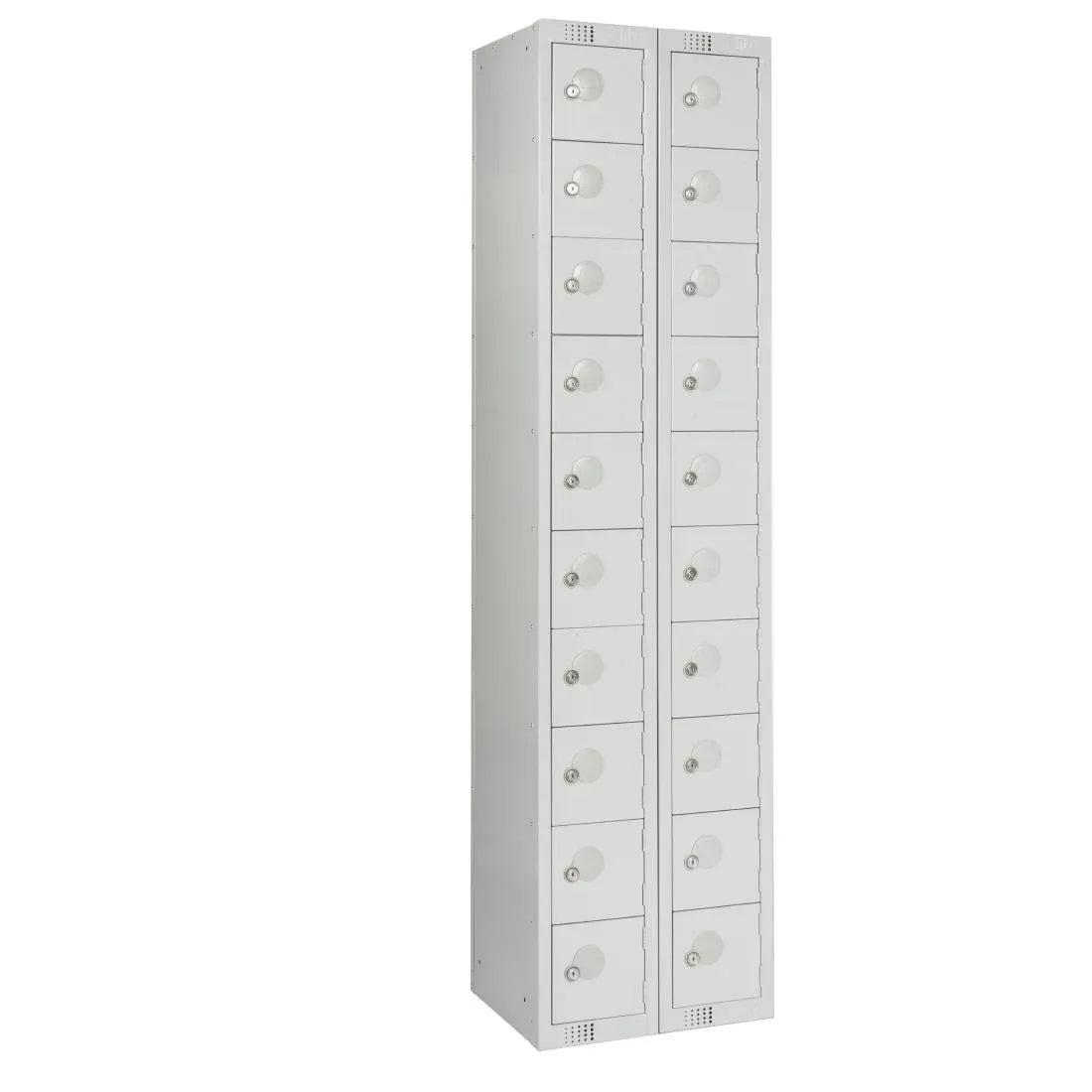 HR541 Twenty Door Personal Effects Locker Grey Camlock - JD Catering Equipment Solutions Ltd