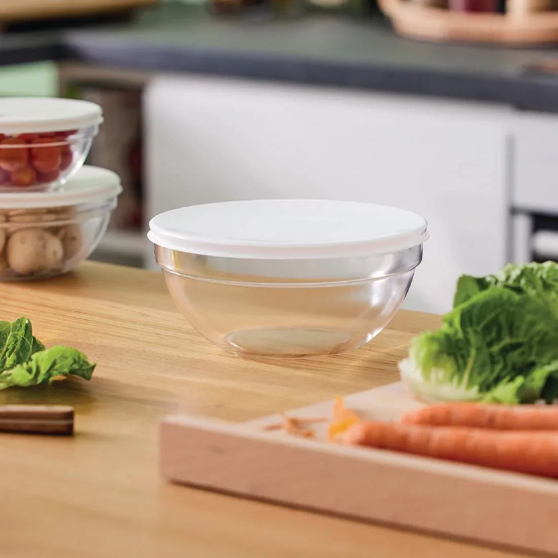 HR786 Luminarc Empilable Bowls & Lids 200mm (Pack of 8)