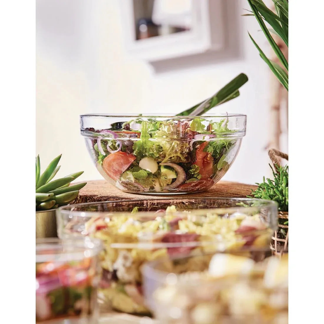 HR789 Luminarc Empilable Mixing/Salad Bowls 200mm (Pack of 6)