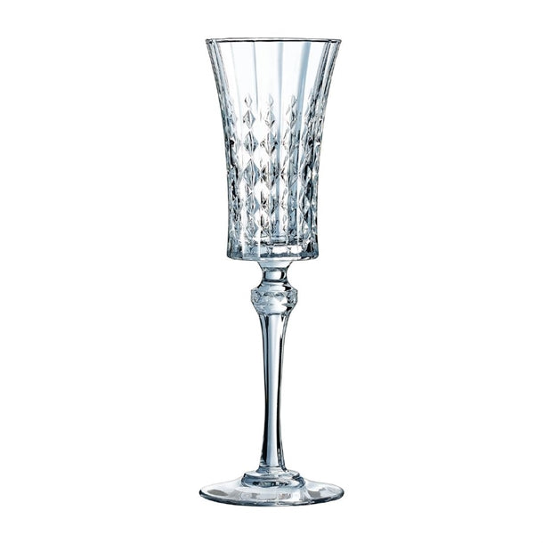 HY876 Cristal d'Arques Lady Diamond Flutes 150ml (Pack of 8)