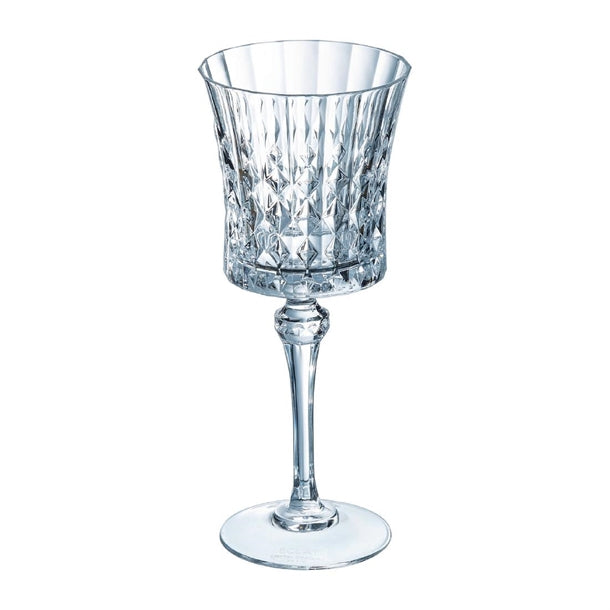 HY880 Cristal d'Arques Lady Diamond Wine Glasses 270ml (Pack of 8)