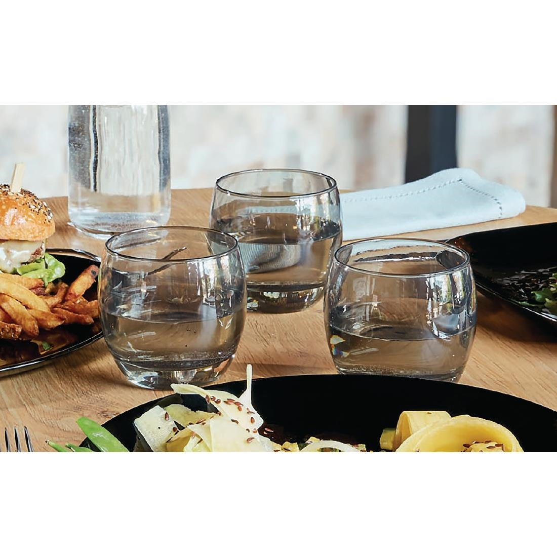 HR887 Arcoroc Salto Colour Studio Grey Old Fashioned Glasses 320ml (Pack of 24)