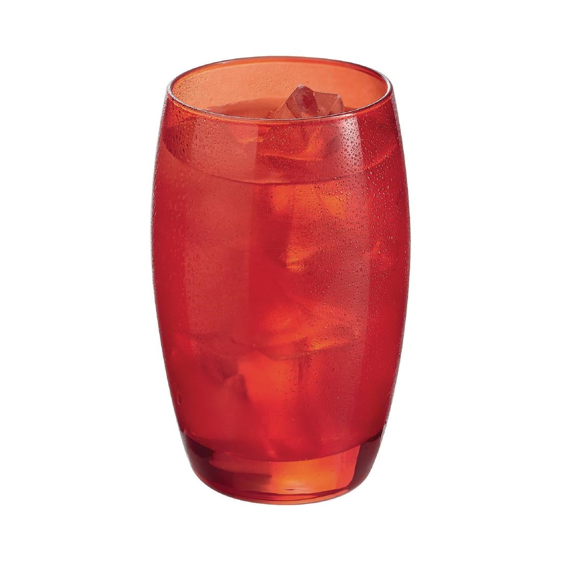 HR888 Arcoroc Salto Colour Studio Red Hiball Tumblers 350ml (Pack of 24)
