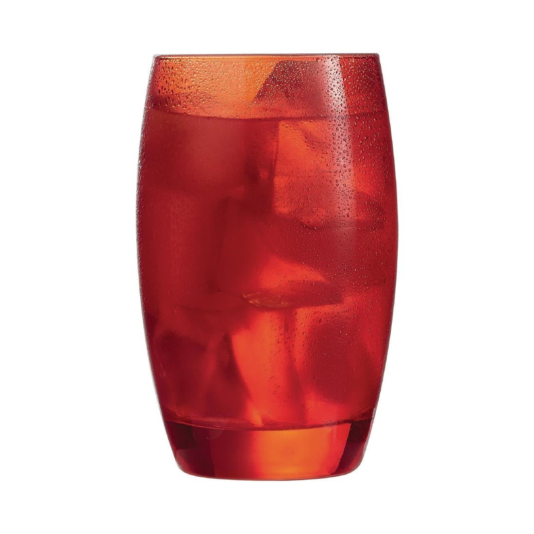 HR888 Arcoroc Salto Colour Studio Red Hiball Tumblers 350ml (Pack of 24)