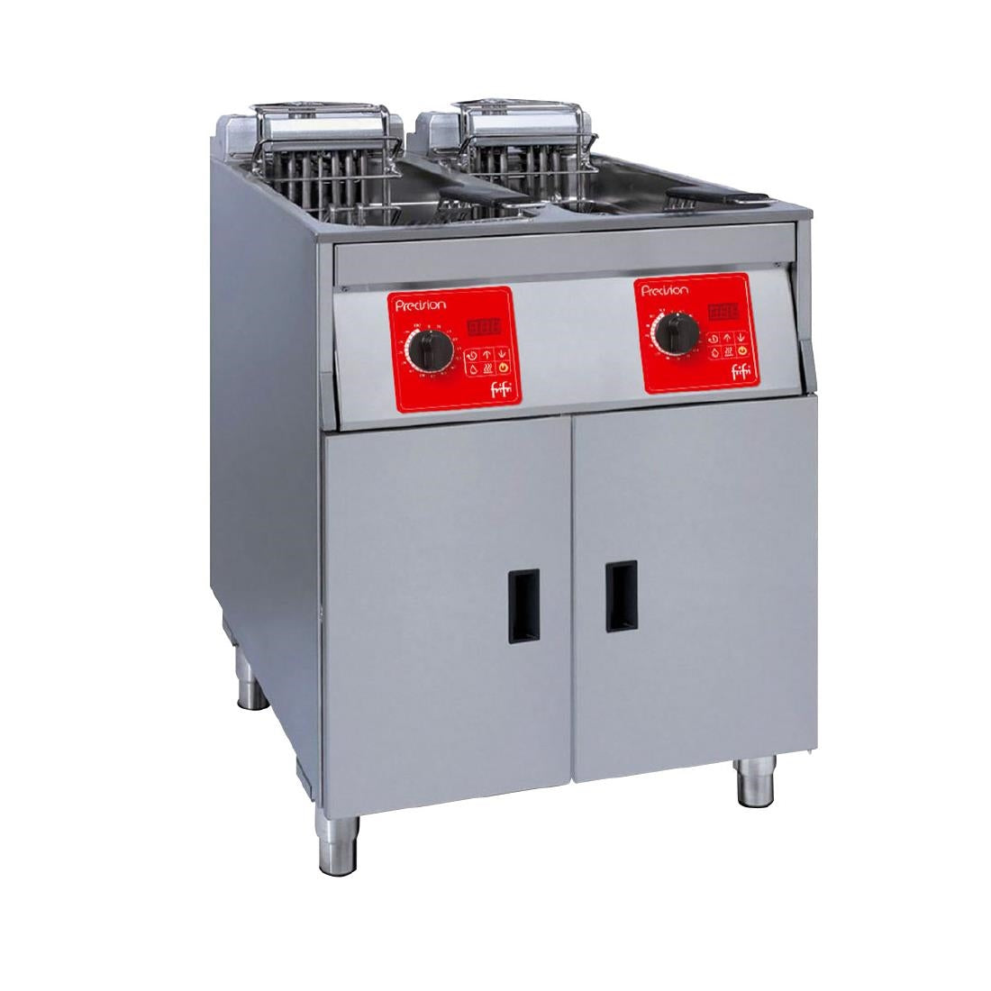 FriFri Precision 622 Electric Free-standing Twin Tank Fryer - 2 Baskets - W 600 mm - 2 x 15.0 kW - Three Phase PL622H32G0
