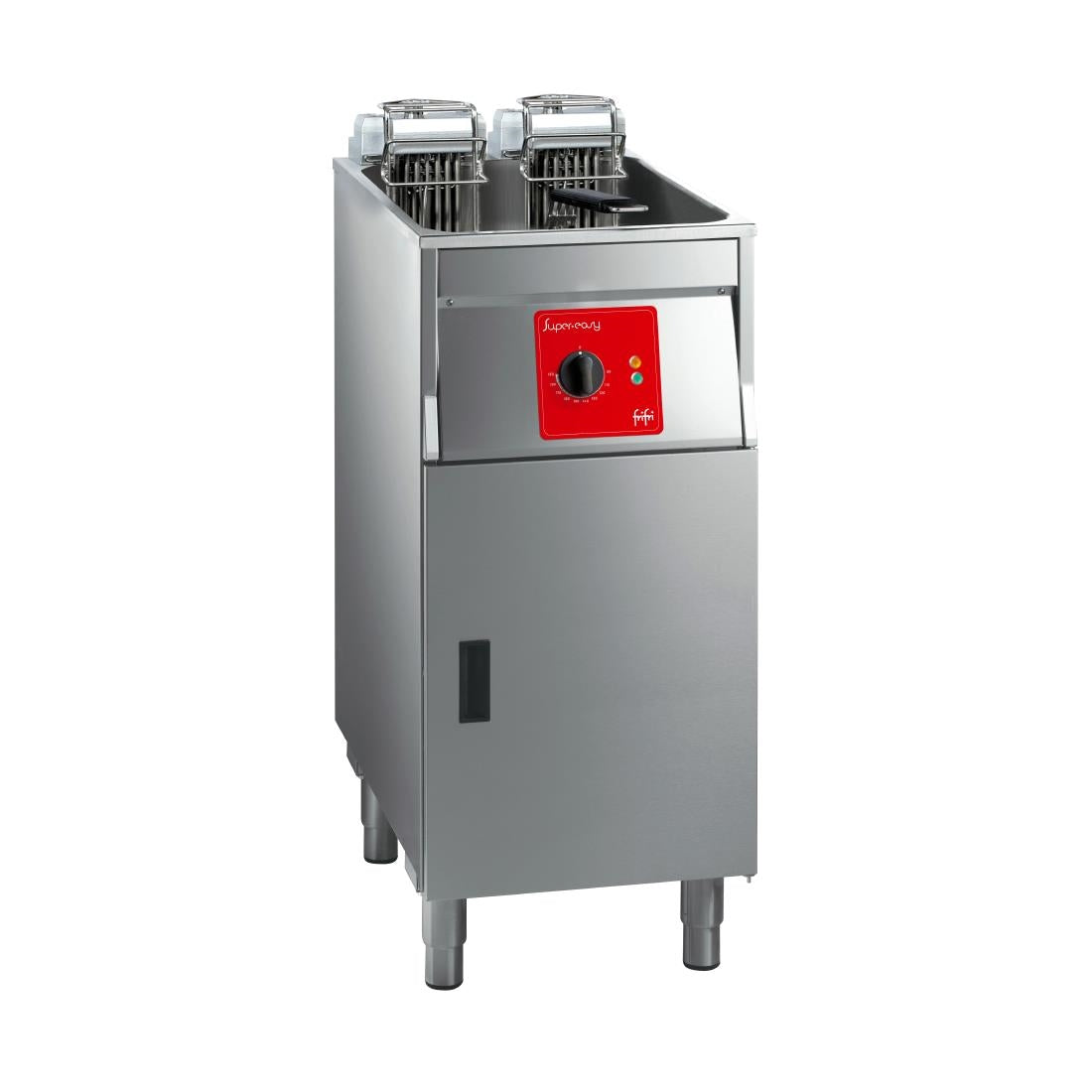 HS055-3PH FriFri Super Easy 411 Electric Free-Standing Single Tank Fryer with Filtration 1 Basket 15kW - Three Phase