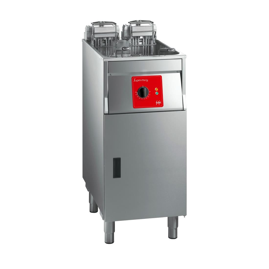 HS059-3PH FriFri Super Easy 412 Electric Free-Standing Single Tank Fryer with Filtration 2 Baskets 15kW - Three Phase