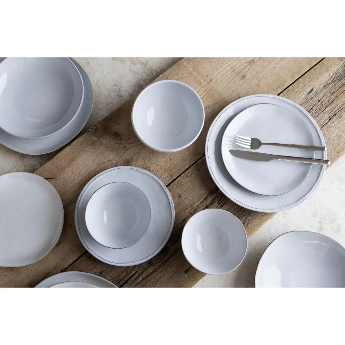 HS331 - Olympia Raw Recycled Clay Natural Coupe Plates 260mm (6 Pack)