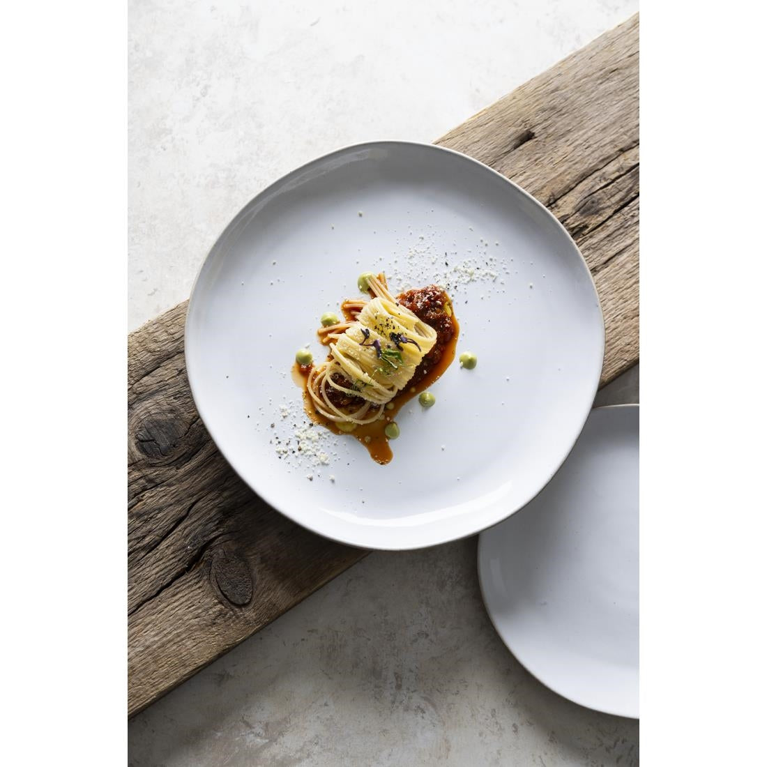 HS331 - Olympia Raw Recycled Clay Natural Coupe Plates 260mm (6 Pack)