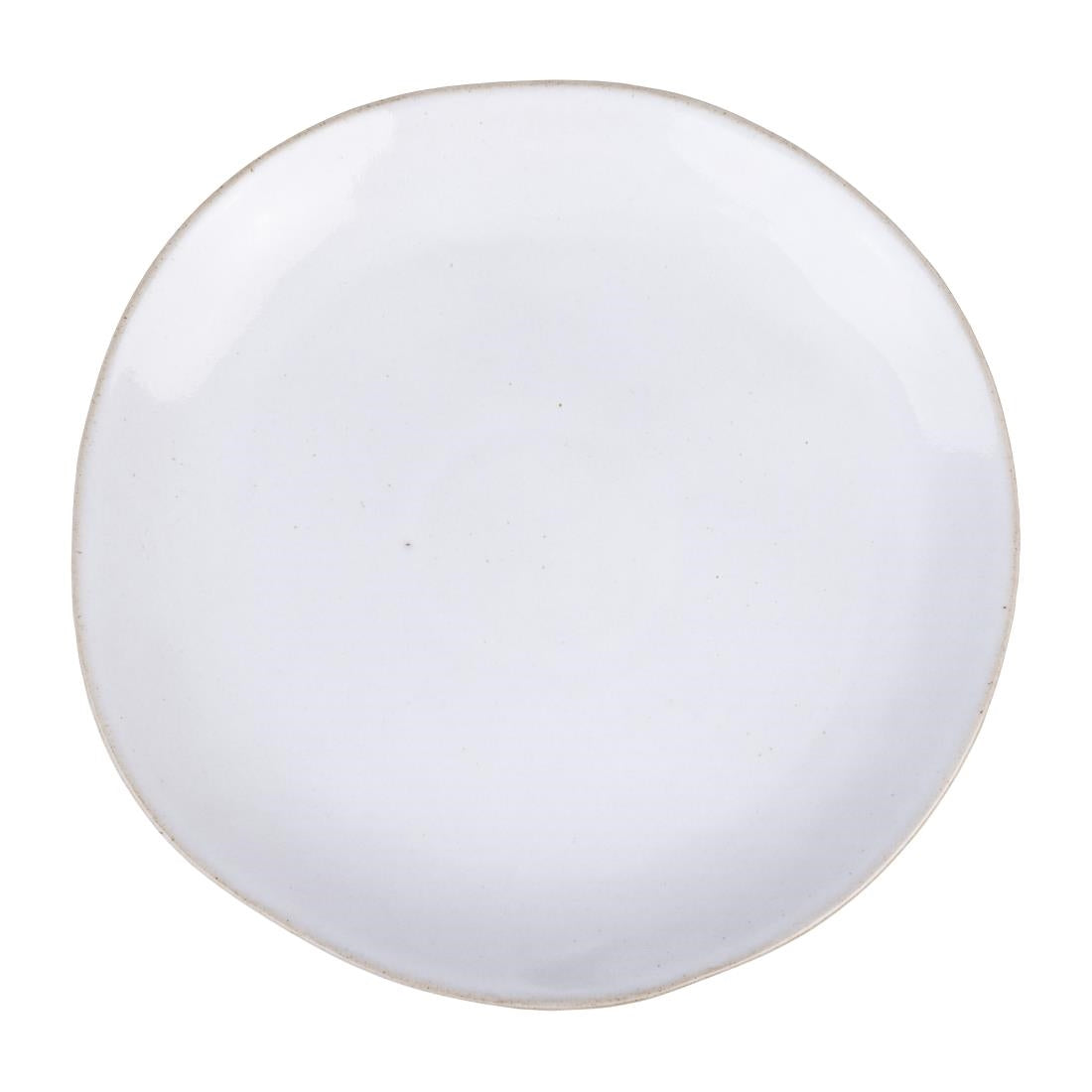 HS332 - Olympia Raw Recycled Clay Natural Coupe Plates 220mm (6 Pack)