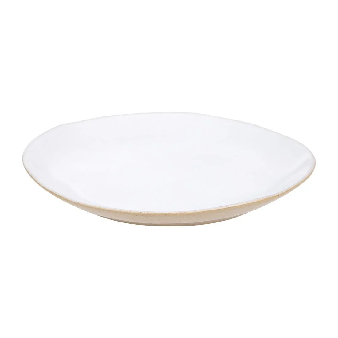 HS332 - Olympia Raw Recycled Clay Natural Coupe Plates 220mm (6 Pack)