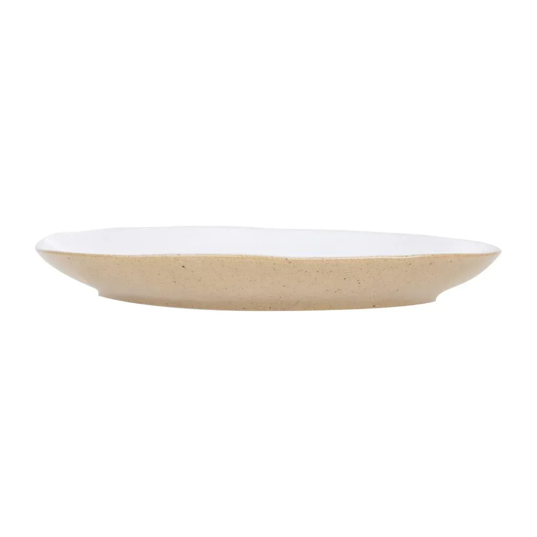 HS332 - Olympia Raw Recycled Clay Natural Coupe Plates 220mm (6 Pack)