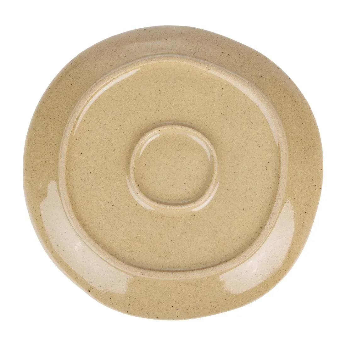 HS332 - Olympia Raw Recycled Clay Natural Coupe Plates 220mm (6 Pack)