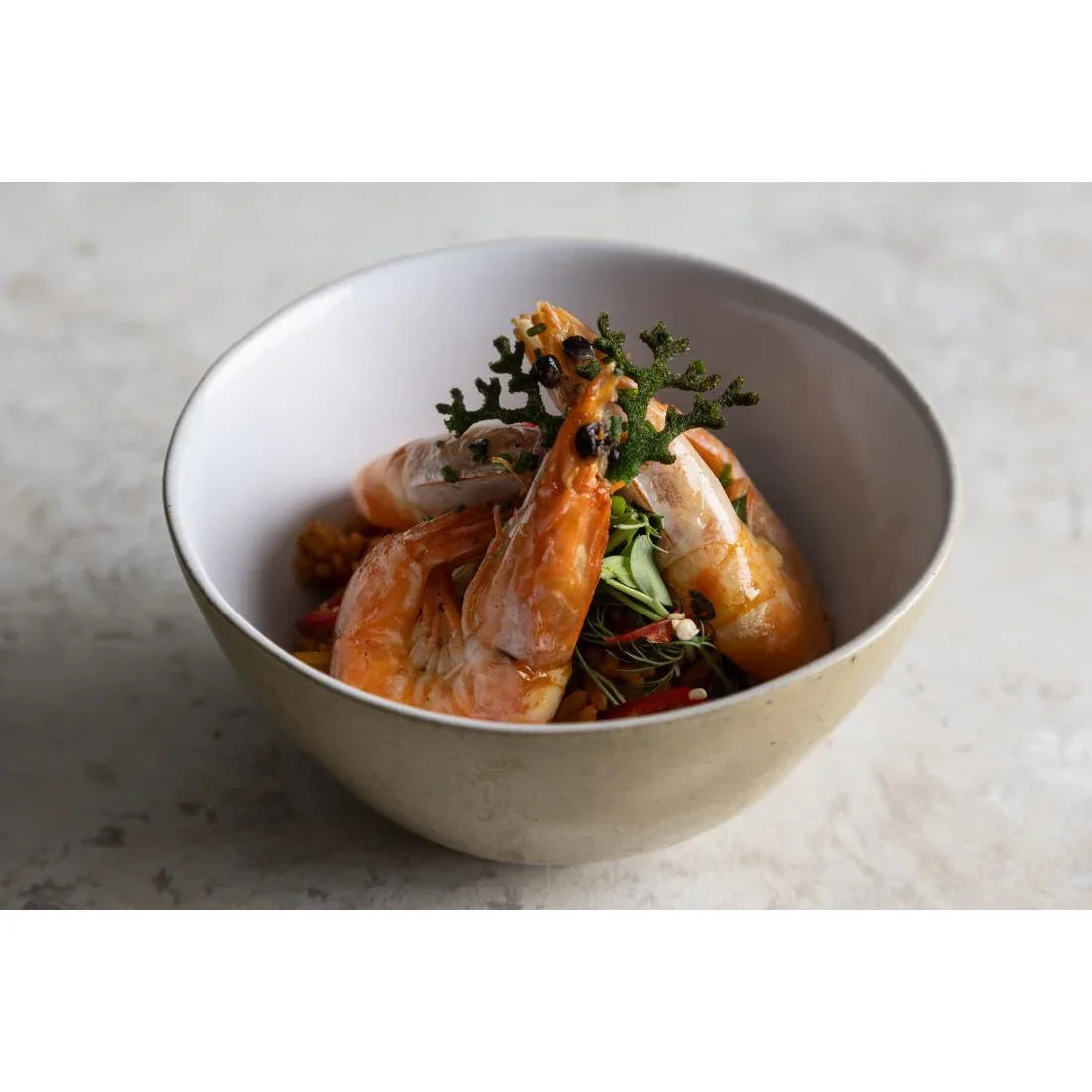 HS333 - Olympia Raw Recycled Clay Natural Deep Bowls 140mm (6 Pack)