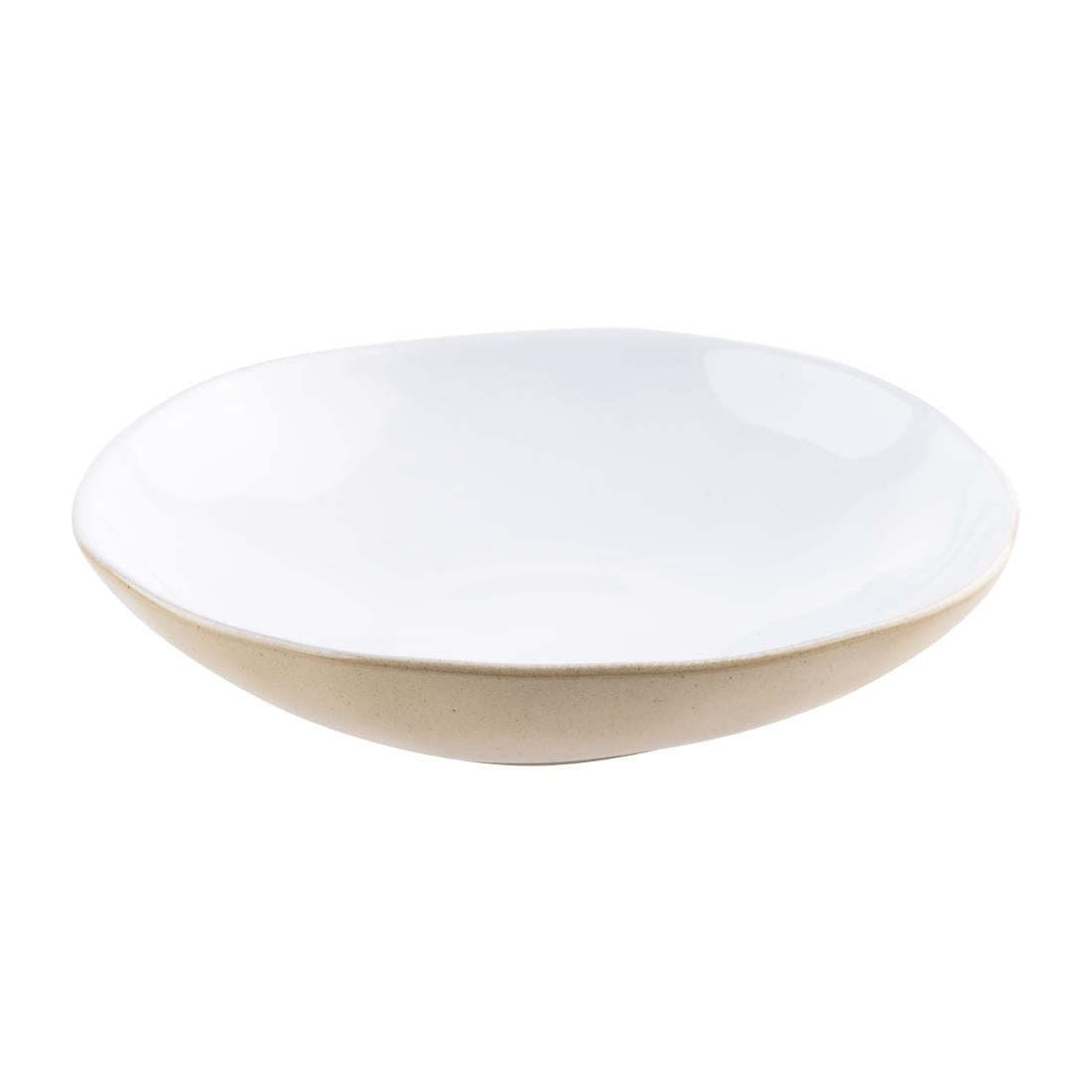 HS334 - Olympia Raw Recycled Clay Natural Coupe Bowls 230mm (6 Pack)