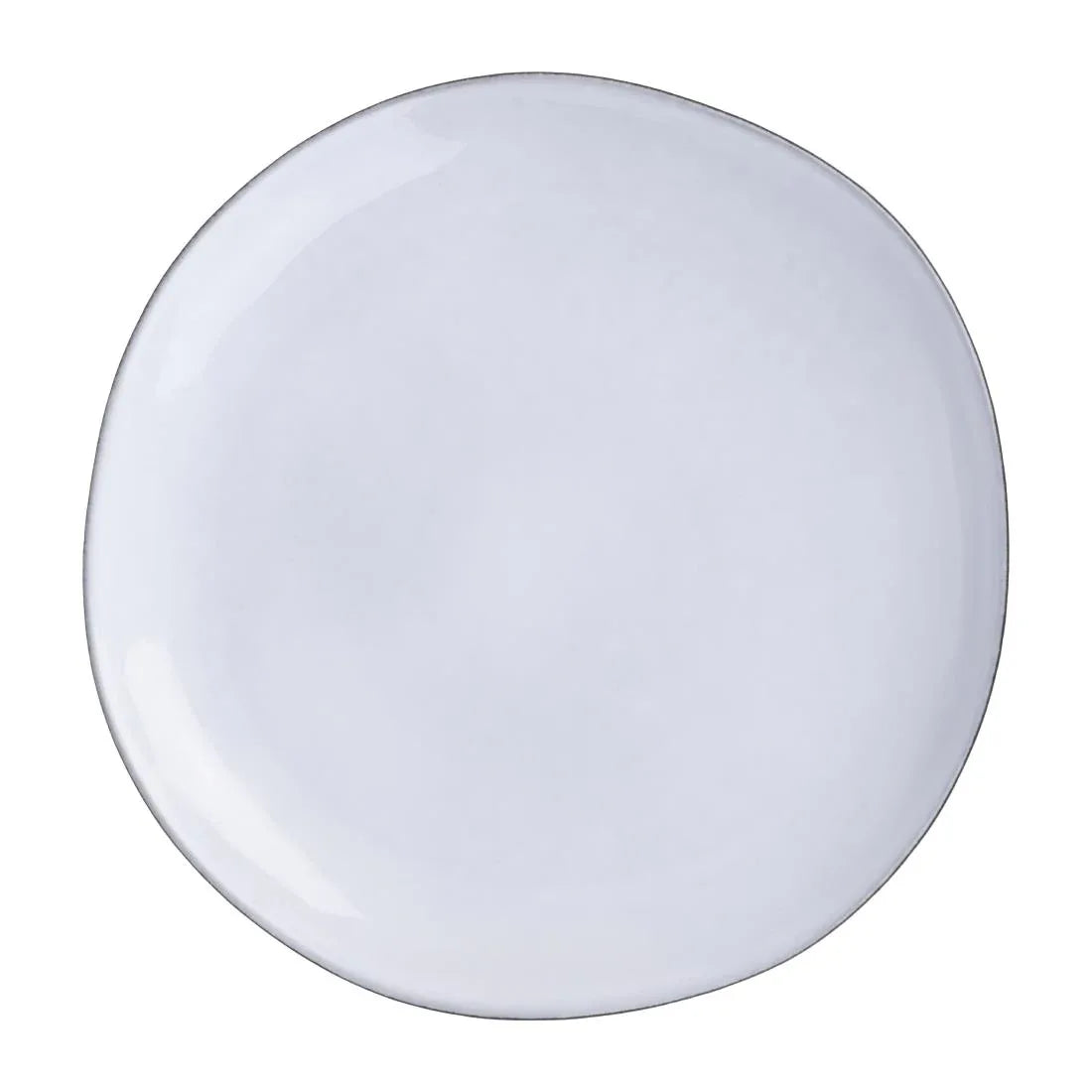 HS335 - Olympia Raw Recycled Clay Charcoal Coupe Plates 260mm (6 Pack)