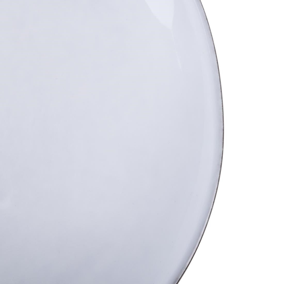 HS335 - Olympia Raw Recycled Clay Charcoal Coupe Plates 260mm (6 Pack)