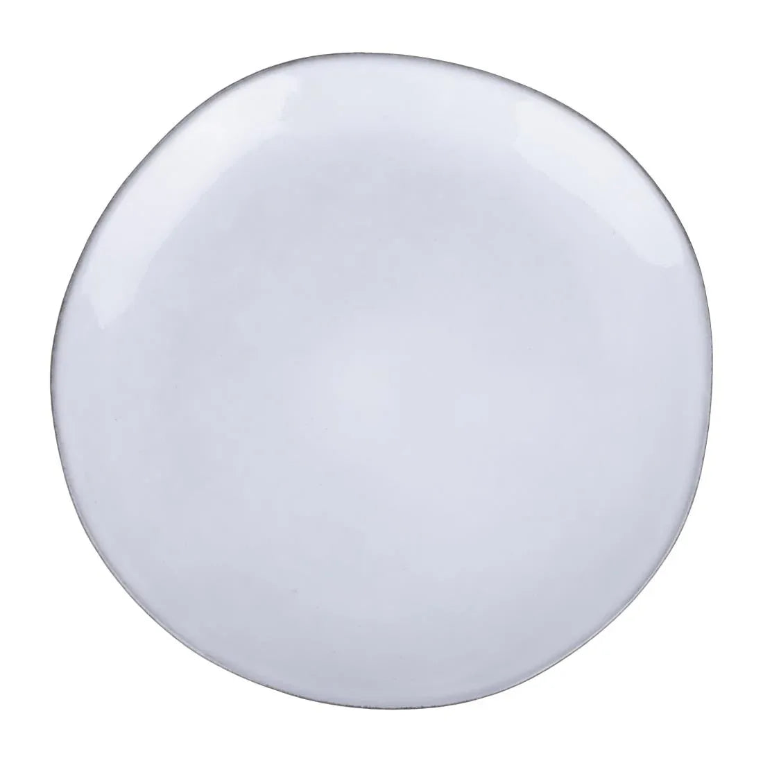 HS336 - Olympia Raw Recycled Clay Charcoal Coupe Plates 220mm (6 Pack)