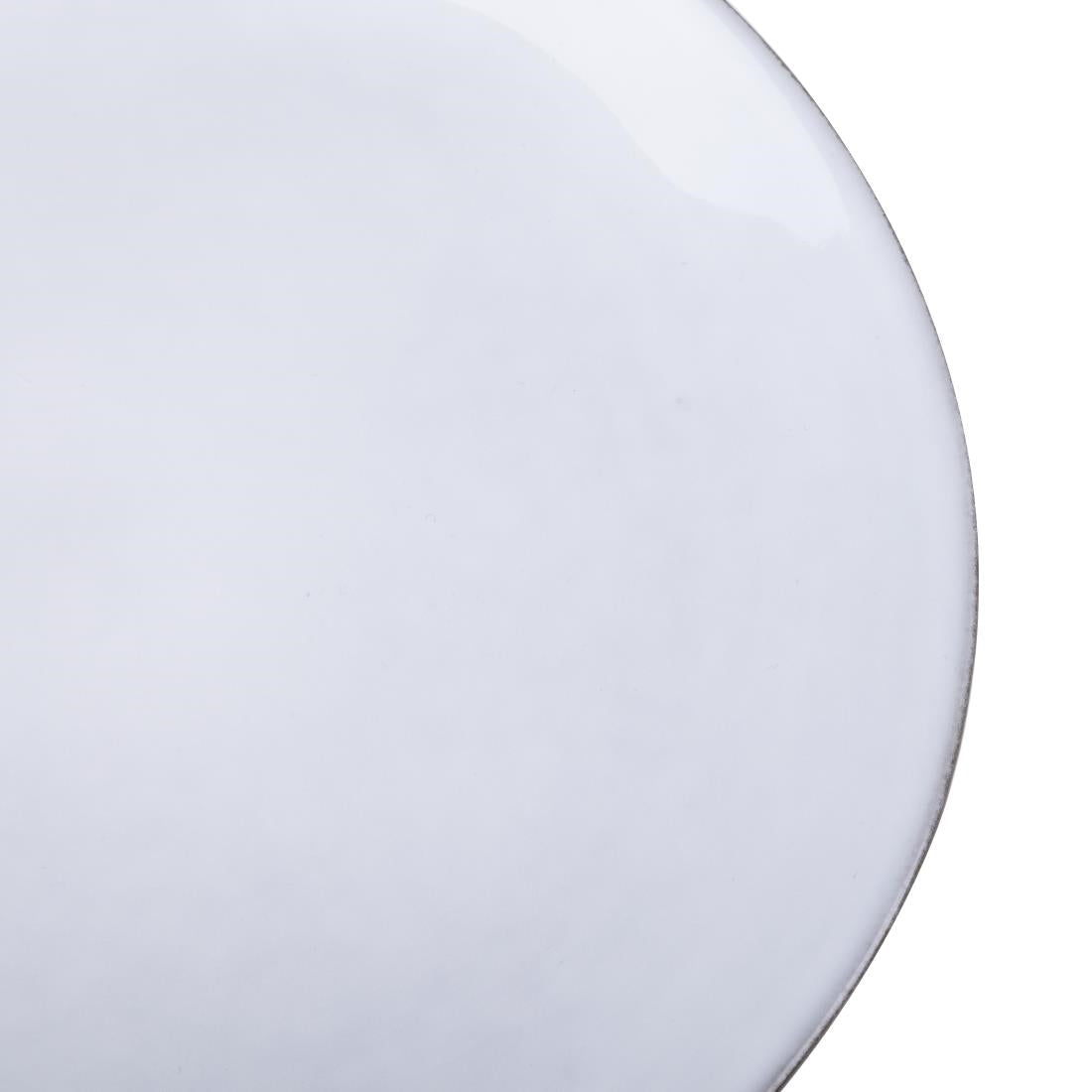 HS336 - Olympia Raw Recycled Clay Charcoal Coupe Plates 220mm (6 Pack)