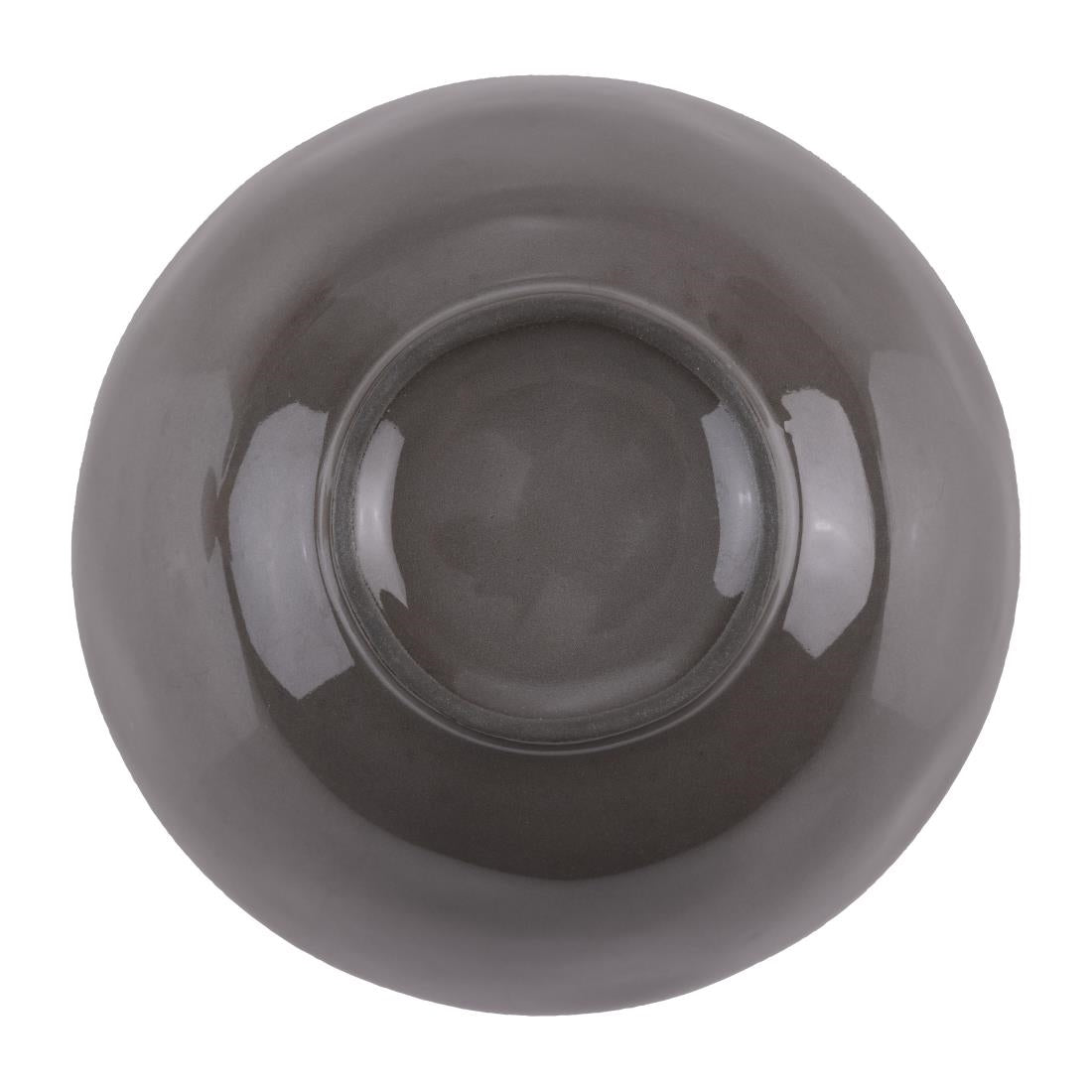 HS337 - Olympia Raw Recycled Clay Charcoal Deep Bowls 140mm (6 Pack)