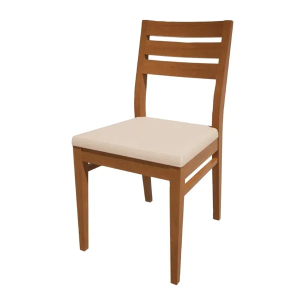 HS351 Bolero Bespoke Marty A Side Chair in Cream/Oak