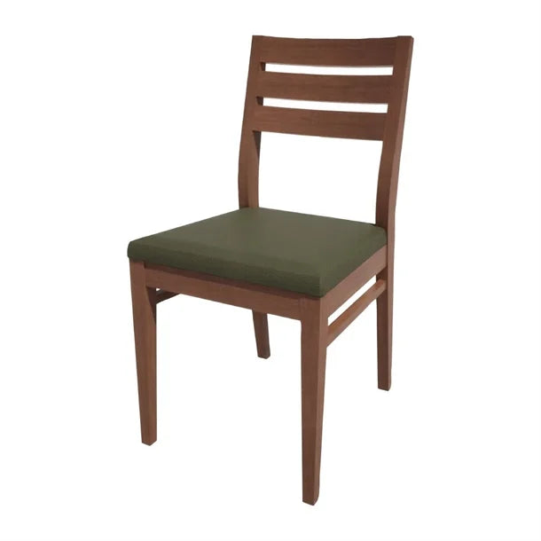 HS357 Bolero Bespoke Marty A Side Chair in Olive/Walnut