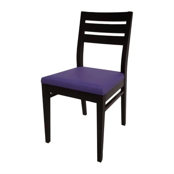 HS369 Bolero Bespoke Marty A Side Chair in Blue/Charcoal