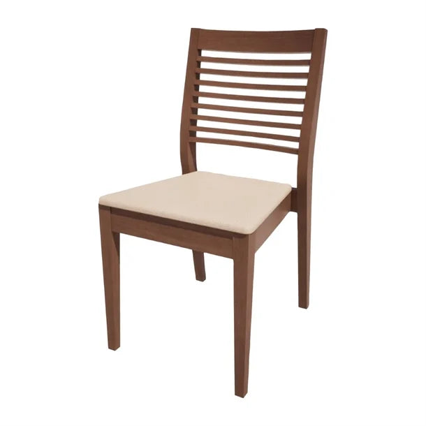 HS377 Bolero Bespoke Marty B Stacking Chair in Cream/Walnut