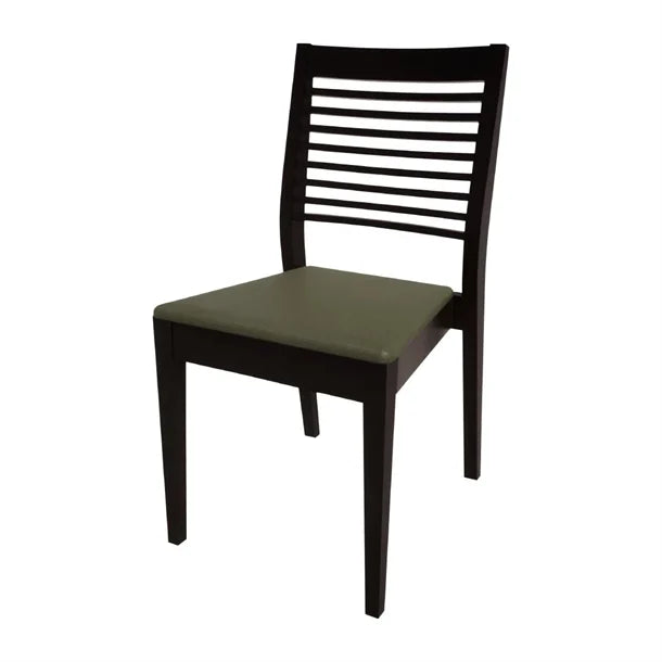 HS384 Bolero Bespoke Marty B Stacking Chair in Olive/Charcoal