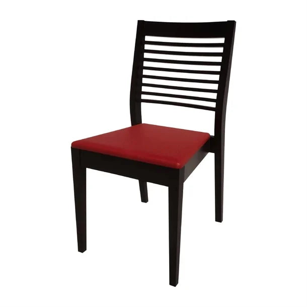 HS389 Bolero Bespoke Marty B Stacking Chair in Red/Charcoal