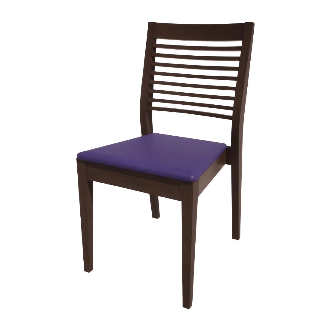 HS393 Bolero Bespoke Marty B Stacking Chair in Blue/Wenge