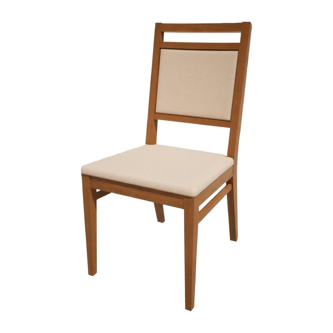 HS401 Bolero Bespoke Bia A Side Chair in Cream/Oak