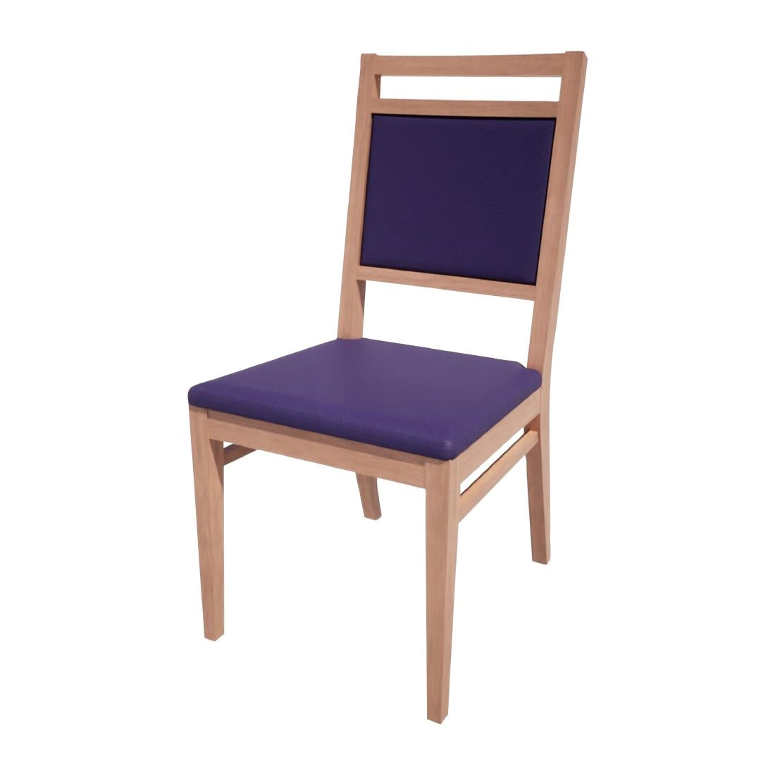 HS415 Bolero Bespoke Bia A Side Chair in Blue/Beech