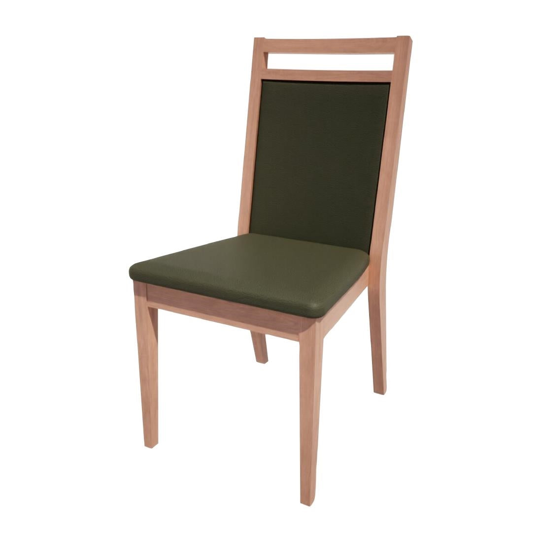 HS430 Bolero Bespoke Bia B Stacking Chair in Olive/Beech