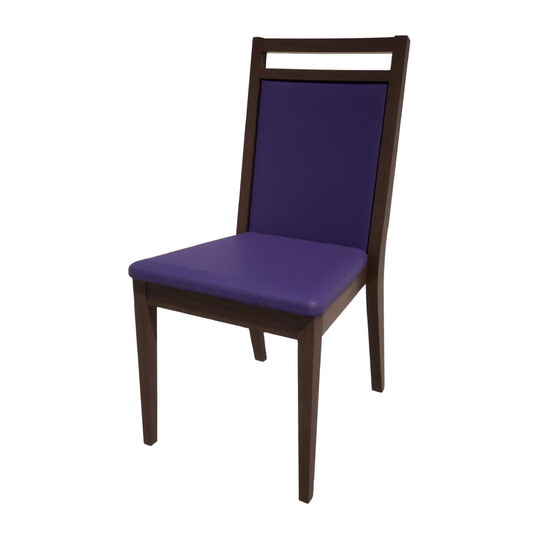 HS443 Bolero Bespoke Bia B Stacking Chair in Blue/Wenge