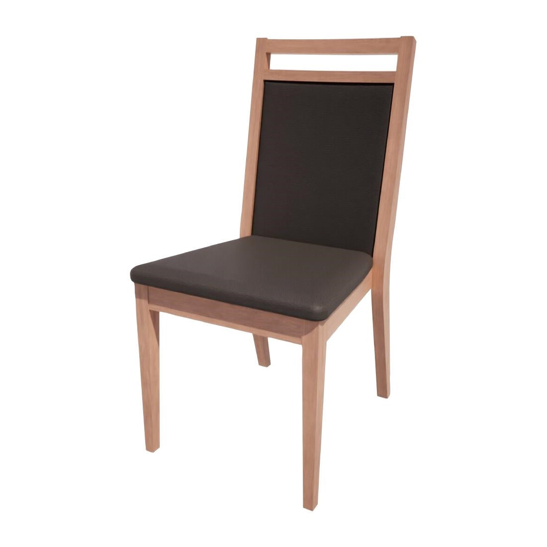 HS445 Bolero Bespoke Bia B Stacking Chair in Anthracite/Beech