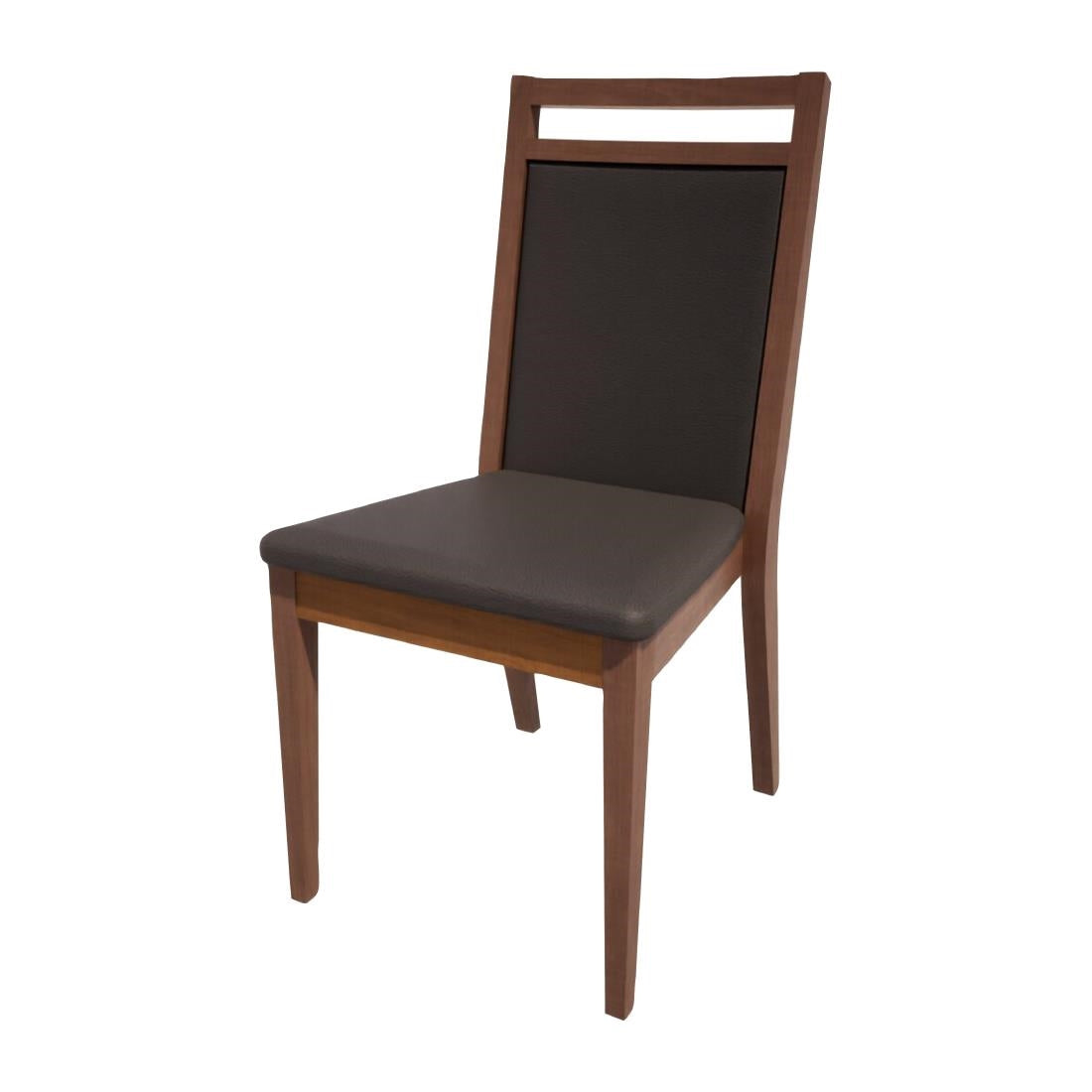 HS447 Bolero Bespoke Bia B Stacking Chair in Anthracite/Walnut