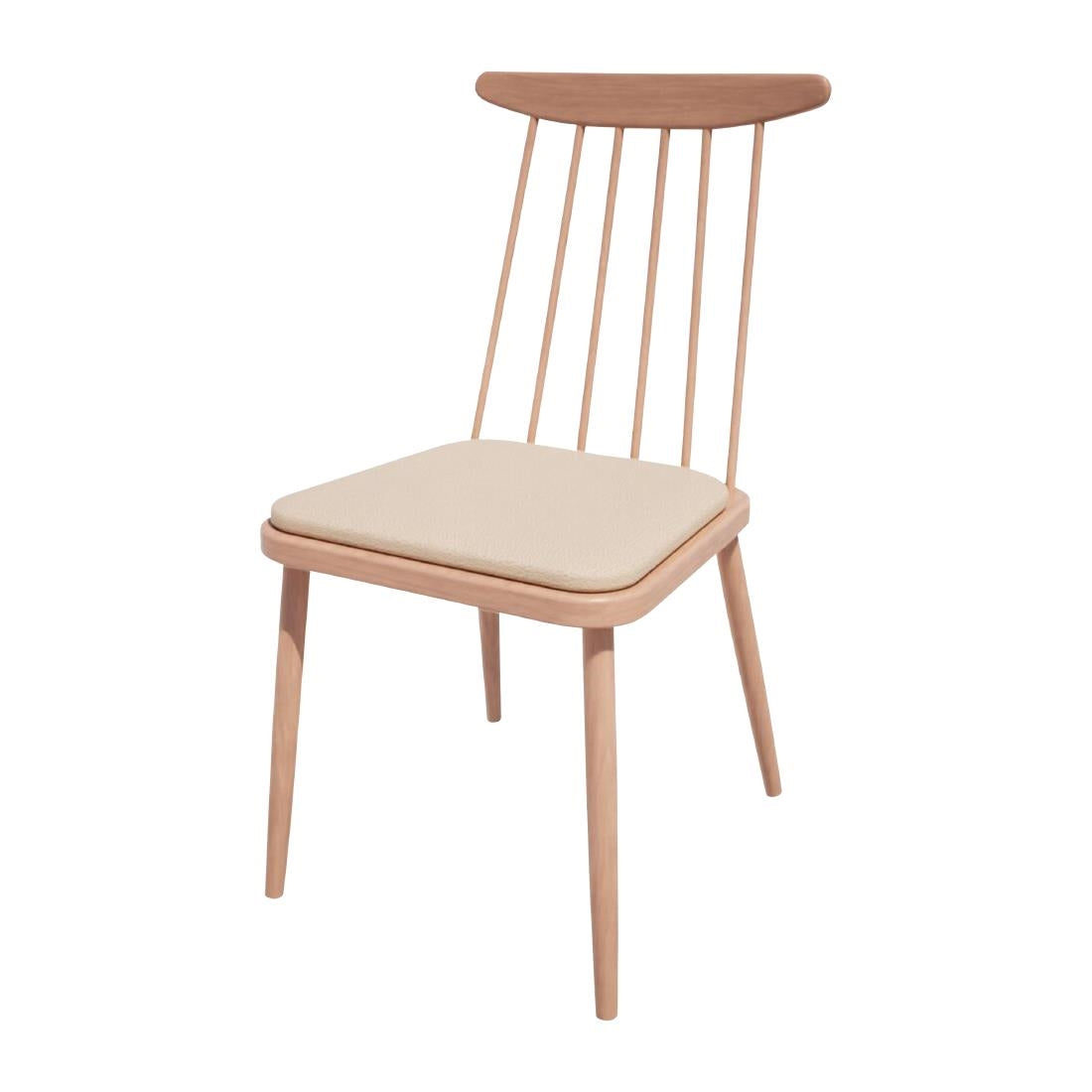 HS450 Bolero Bespoke Frank Side Chair Cream/Beech