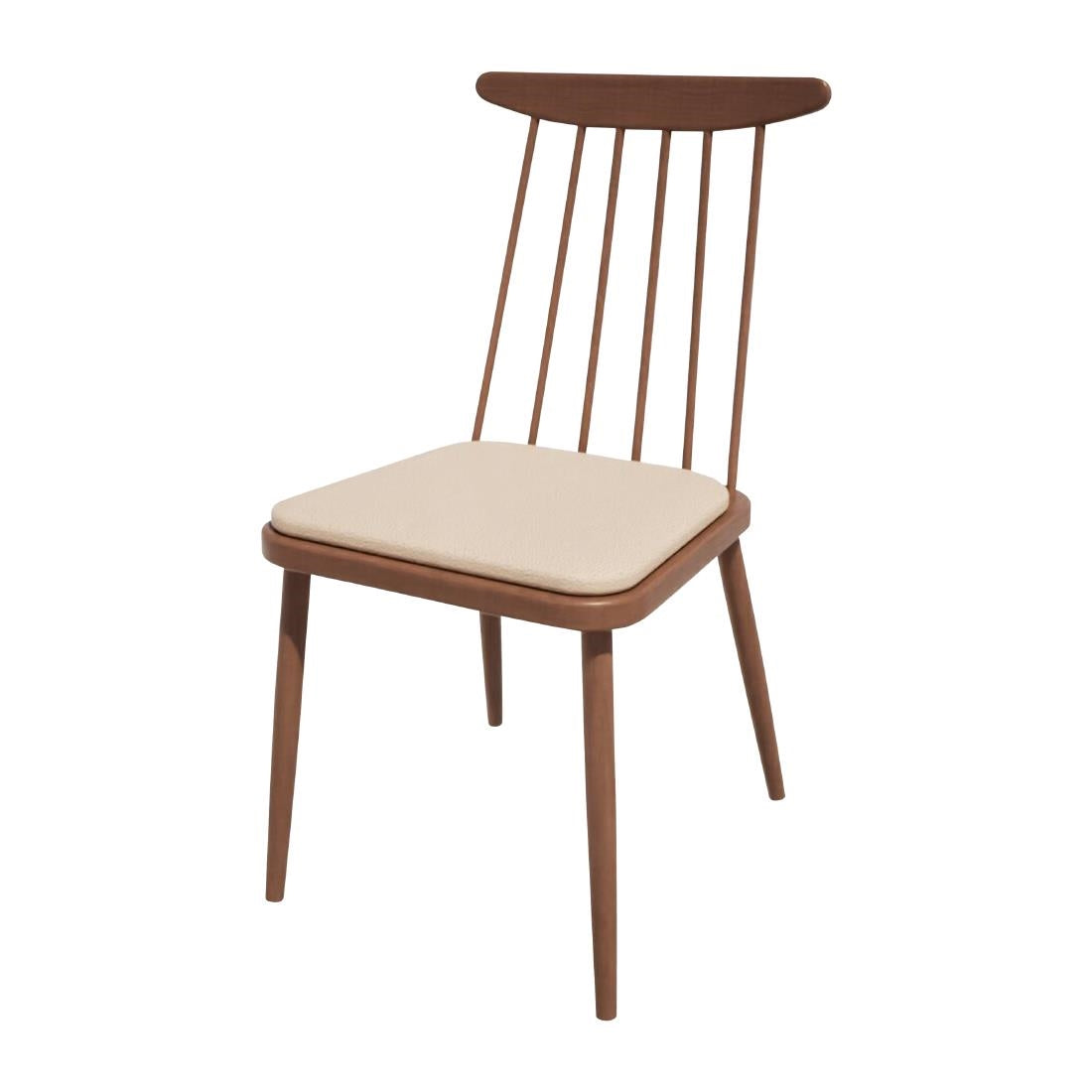 HS452 Bolero Bespoke Frank Side Chair Cream/Walnut