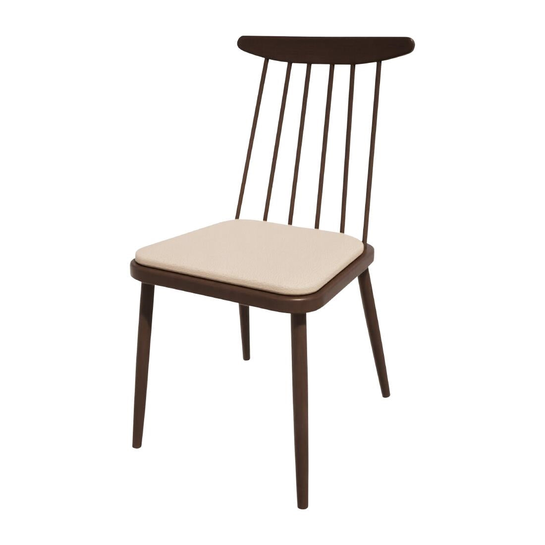 HS453 Bolero Bespoke Frank Side Chair Cream/Wenge