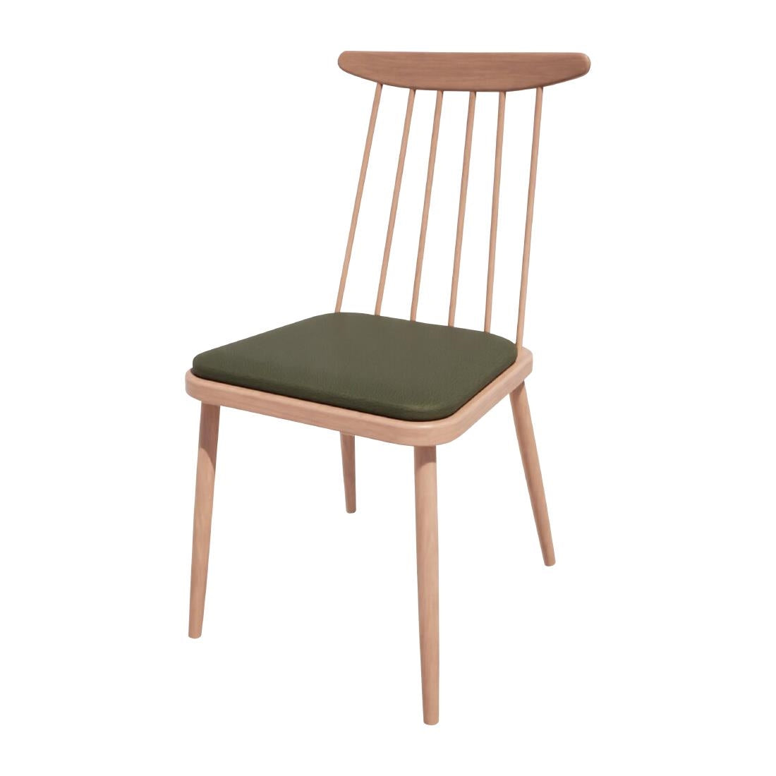HS455 Bolero Bespoke Frank Side Chair Olive/Beech