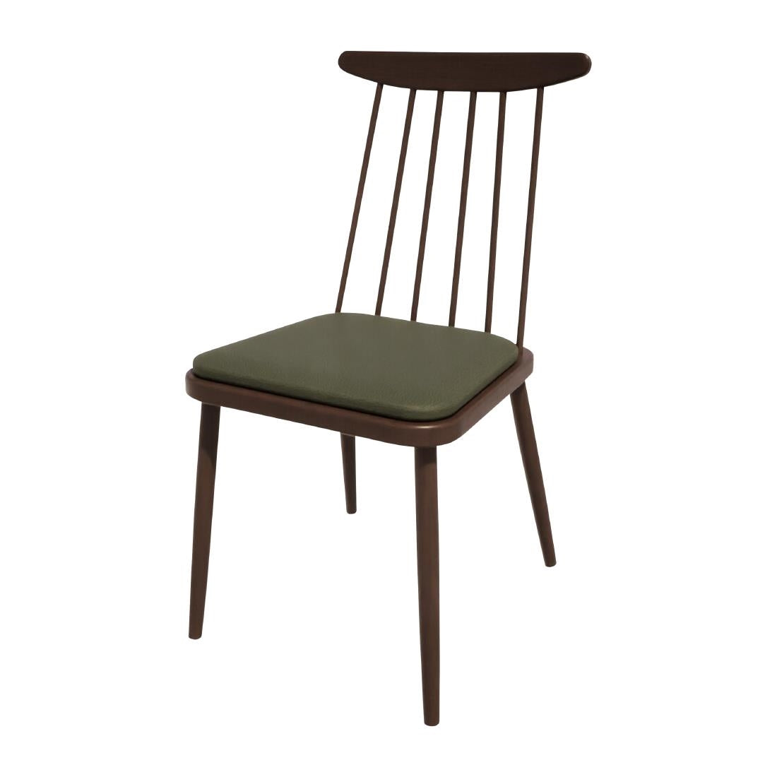 HS458 Bolero Bespoke Frank Side Chair Olive/Wenge