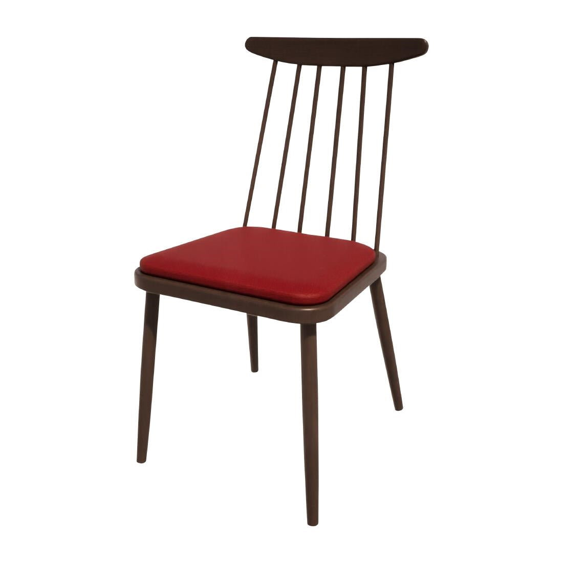 HS463 Bolero Bespoke Frank Side Chair Red/Wenge