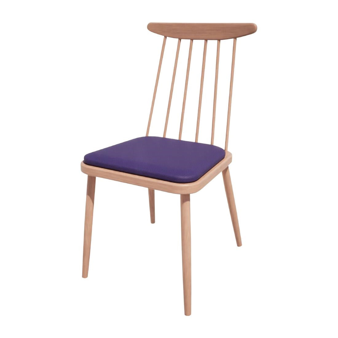 HS465 Bolero Bespoke Frank Side Chair Blue/Beech