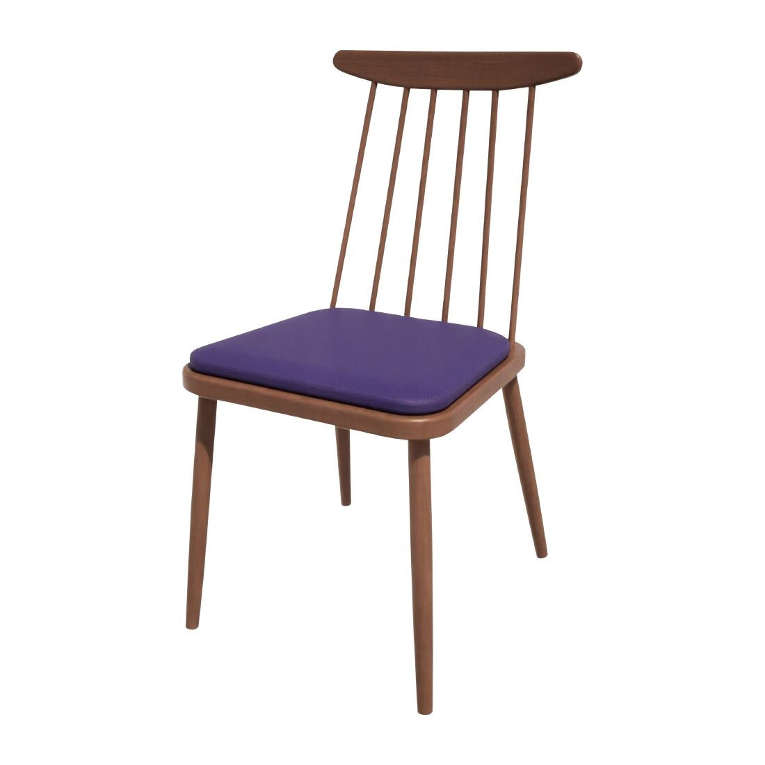 HS467 Bolero Bespoke Frank Side Chair Blue/Walnut