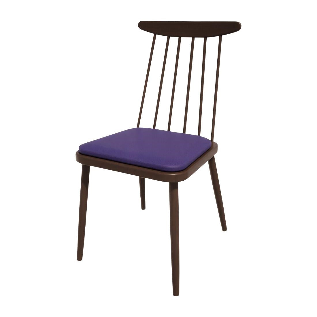 HS468 Bolero Bespoke Frank Side Chair Blue/Wenge
