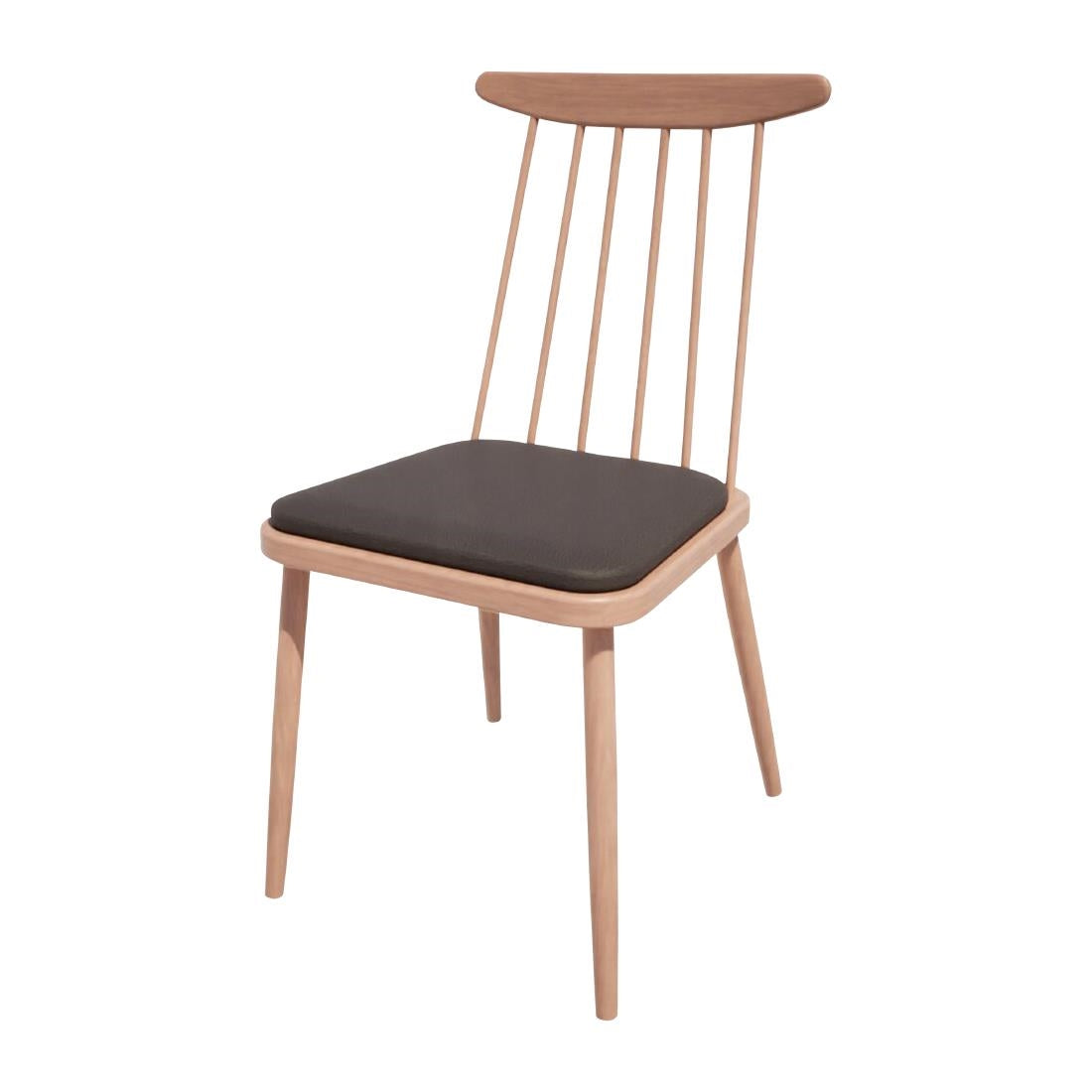 HS470 Bolero Bespoke Frank Side Chair Anthracite/Beech